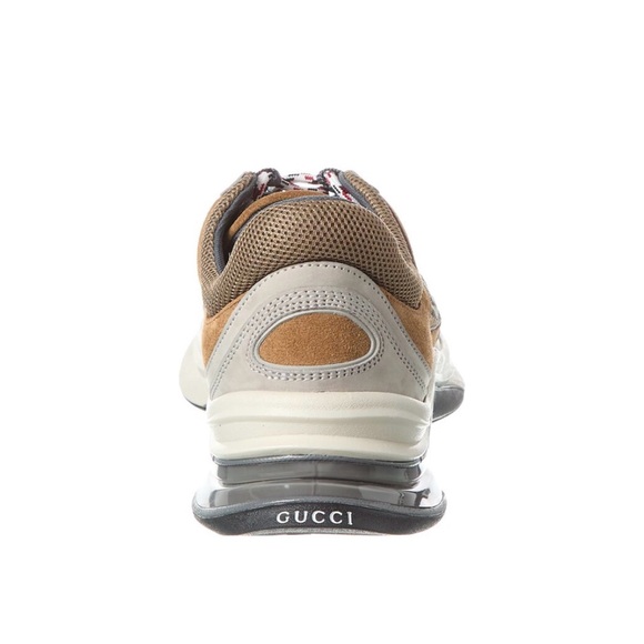 Womens Gucci Run Sneaker- Brown/Tan - size 37.5 - Picture 4 of 7